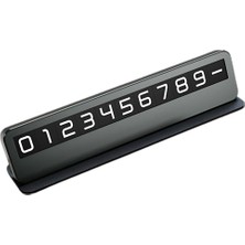 Premıum Deri Alaşım Gizlenebilir Araç Telefon Numaratörü Geçici Telefon Numaratörü