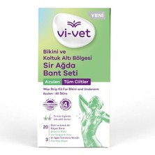 Vivet Bikini ve Koltuk Altı Bölgesi Sir Ağda Bant Seti Azulen