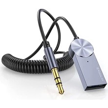 USB Bluetooth 5.0 3.5 Aux Receiver Aux Araç Kiti