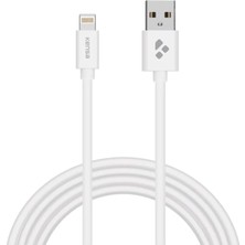 2 Metrelik Lightning Şarj Kablosu, Hızlı Şarj Data Özellikli USB To Lightning Şarj Kablosu, Lightning Girişli Cihazlarla Uyumlu Şarj Kablosu