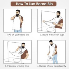 Inkoha Saç Sakal Kesme Traş Önlüğü Beyaz