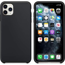 11 Pro (5.8'') Için Kılıf Lansman Silikon Siyah [ 11 Pro ile Uyumlu Kılıf - Siyah]