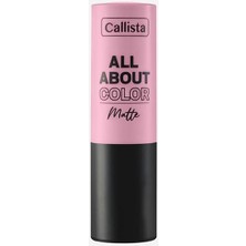 Callista All About Color Matte Lipstick Mat Görünümlü Ruj 504 That Rose, Bordo
