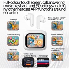 Bluetooth Kablosuz Kulaklık LED Dokunmatik Ekranlı Şarj Kutusu Renkli LCD Hızlı Bağlantı