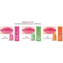 Golden Rose Miracle Lips Color Change Jelly Lipstick No: 101 Berry Pink - Renk Değiştiren Ruj