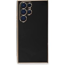 Galaxy S23 Ultra Için Kılıf Olive Plated Siyah [galaxy S23 Ultra ile Uyumlu Kılıf - Siyah]