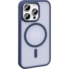 – 14 Pro Max Magsafe Kılıf ile Maksimum Güç | Sio Serisi Şeffaf Mat Arka Kapak | Kamera Korumalı Şok Emici Yapı | Siyah Tpu & Silikon Malzeme | Kablosuz Şarjla Uyumlu - Gri