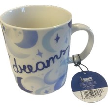 - Desenli Kahve Kupası (Mavi)