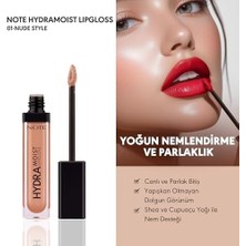 Note Hydramoist Lipgloss 01 Nude Style Nemlendirici Dudak Parlatıcısı, Nude
