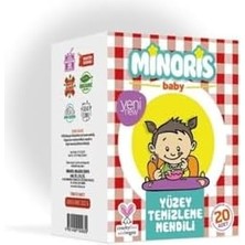 Minoris Organik Yüzey Temizleme Mendili Tek Paketli 20 Adet 8682397051012