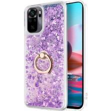 M5S Için Kılıf Glitter Holder Mor [ M5S ile Uyumlu Kılıf - Mor]