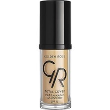 Golden Rose Total Cover 2ın1 Foundation&concealer No:15 1 Paket