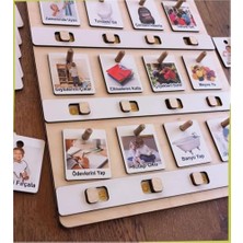 Büyük Boy Sorumluluk Alma Beceri ve Görev Tablosu Günlük Rutinim