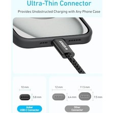 Zolo USB C To C 240 W Hızlı Şarj Örgülü 1 M Kablo A8060, Siyah