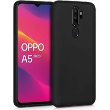 Silicone Oppo A5 2020 Için Kılıf Siyah [a5 2020 ile Uyumlu Kılıf - Siyah]