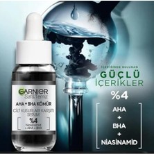 Garnier Aha+Bha Cilt Kusurları Karşıtı Siyah Serum %4  30ML