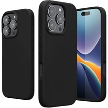 16 Pro ile Uyumlu Kılıf Leke Tutmayan Esnek Silikon Kılıf Içi Süet Yüksek Kaliteli Silikon Lansman Kılıf Kamera Çevresi Yükseltilmiş Renkli Koruyucu Kapak