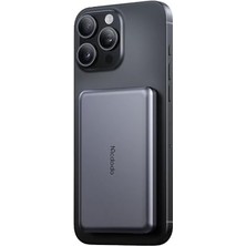 MC-4641 20W 5000MAH Metal Ultra Ince Kablosuz Powerbank Siyah