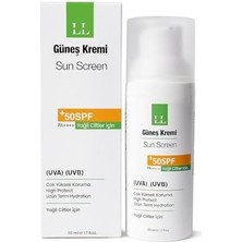 Güneş Kremi Yağlı Cilyler Için +50 Spf Pa++++ Yüksek Koruma