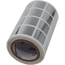 Hazır Al Hızlı Al Pp Baskısız Etiket, 20MM x 20MM Yan Yana 4 Lü Ruloda 2000 Adet Rulo Etiket, Rulonun Kuka Çapı 40MM&APOS;DIR.