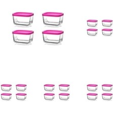 Cube Saklama Kabı, Cam, 270 Cc, 4 Adet 5li Paket