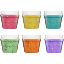 125 gr x 6 Pastel Glitter Set 6 Adet 125 Gram Oyun Hamuru