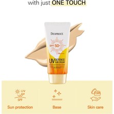 Deoproce Ton Eşitleyici Aydınlatıcı Yaşlanma Karşıtı Yüksek Korumalı SPF50 Güneş Kremi 50 ml