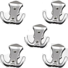 Plastik Askı, Kobra Mat Krom 5 Adet, Vidaları ile Birlikte Gönderilir