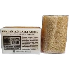 Doğal Kabak Lifli Ballı Keçi Sütlü Sabun 100-120GR (1)