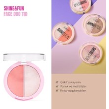Callista Shine & Fun Face Duo 110 Party Gang Allık & Aydınlatıcı Paleti