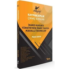 Imtiyaz Kaymakamlık Çıkmış Sorular Idare Hukuku-Türkiye'nin Idari Yapısı- Mahalli Idareler