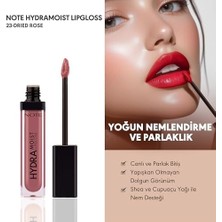 Note Hydramoist Lipgloss 23 Dried Rose Nemlendirici Dudak Parlatıcısı, Pembe