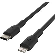 Usb-C - Lightning Kablosu (Hızlı Şarj Kablosu) Hızlı Şarj Mfi Sertifikalı Usb-C Kablosu (Siyah, 1 M)
