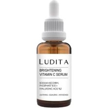 Ludita Aydınlatıcı, Renk Tonu Eşitleyici C Vitamini Serumu (Vitamin C 10% + Hyaluronic Acid 2%)