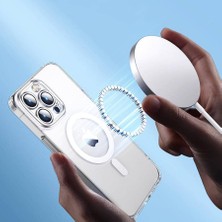 JR-14D8 Manyetik Koruyucu Telefon Kılıfı Ip 14 Pro Max 6.7-Şeffaf