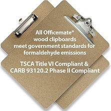 Ahşap Sıkıştırma Tahtaları, Harf Boyutunda, Düşük Profil, 6 Adet, Kahverengi (83806)