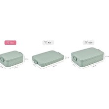 - A Break Midi Beslenme Kutusu, 2 Sandviç Veya 4 Ekmek Dilimi Için, Yemek Hazırlama Kutusu, Bölmeli Yemek Kutusu, Bulaşık Makinesinde Yıkanabilir, 900 Ml, Beyaz