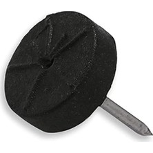 Toprak Çivili Masa Zemin Koruyucu Plastik Siyah Ayak 25 Adet 16MM