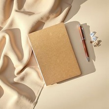 Özel Tasarım Kapaklı A5 Noktalı Not Defter - 180 Derece Açılabilir, Sırtı DIKIŞLI,%100 El Işçiliği, Ofis Için Ideal, Planlayıcı (Noktalı)