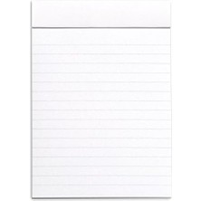 Beyaz Bloknot Defter, Kareli, 148X105 mm