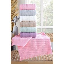 Tekstil Aysu | 6'lı 50X90 cm El&yüz Havlu Seti Pembe