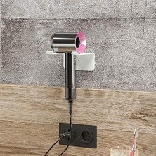 Lmz Metal Saç Kurutma Makinesi Tutucu, Saç Kurutma Makinesi Tutacağı, Kuaför Fön Makinesi Askısı, Berber Saç Kurutma Makinesi Askısı (Beyaz, Metal)