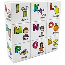 Ece Ingilizce Öğreniyor - 9 Manyetik Küp 54 Ingilizce Kavram - Harfler Renkler Sayılar Hayvanlar