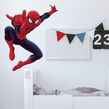 RMK4831GM Spider-Man Peel And Stick Duvar Çıkartmaları, Kırmızı, Mavi, Sarı