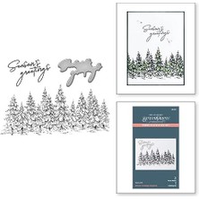 Season's Greetings Evergreens Pres Plakası, Metal