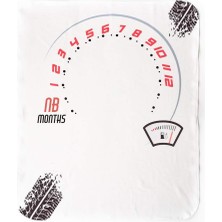 Hız Kadranlı Doğum Hediyesi Bebek Fotoğraf Battaniyesi 100X120 cm