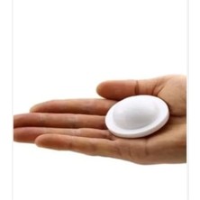 Silikon Kapı Stoperi Tamponu Yapışkanlı Beyaz Kapı Kolu Stopu Sessiz Stop