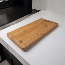 Kalın Bambu Kesme Tahtası Antibakteriel, Kalın Yıkanabilir Doğrama Tahtası Dikdörtgen (40 * 20 * 2.5cm)