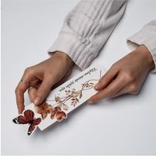 Renkli Kelebek Figürlü Mesajlı Kitap Ayracı