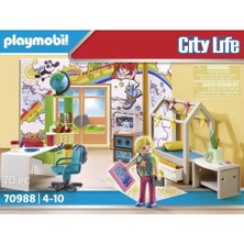 Playmobil 70988 Şehir Hayatı Modern Ev Lüks Genç Odası, Eğlenceli, Yaratıcı Rol Yapma, Oyun Setleri 4 Yaş ve Üzeri Çocuklar Için Uygundur